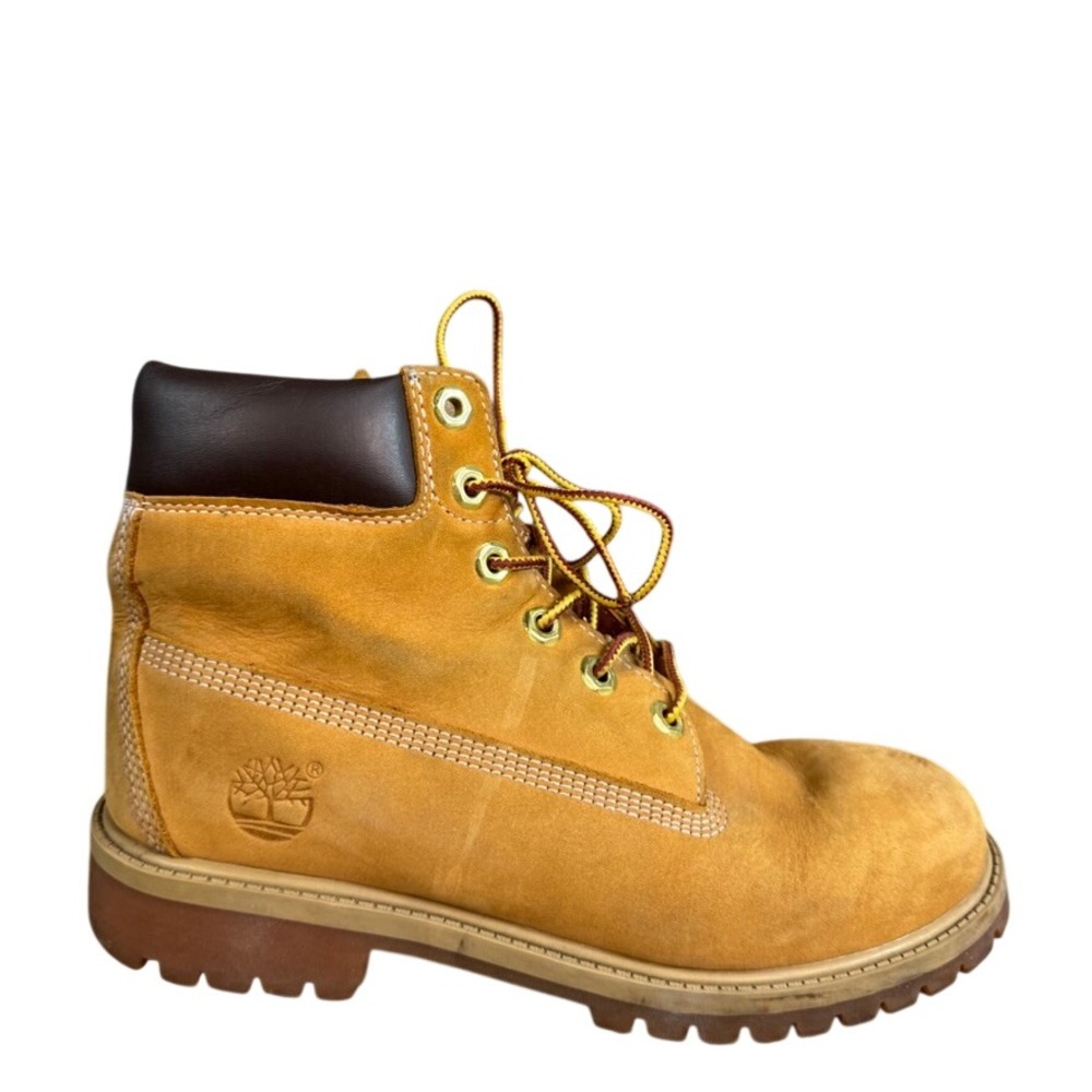 Timberland 6 Inch Premium Waterproof Boots Wheat Nubuck Leather Mens 5.5